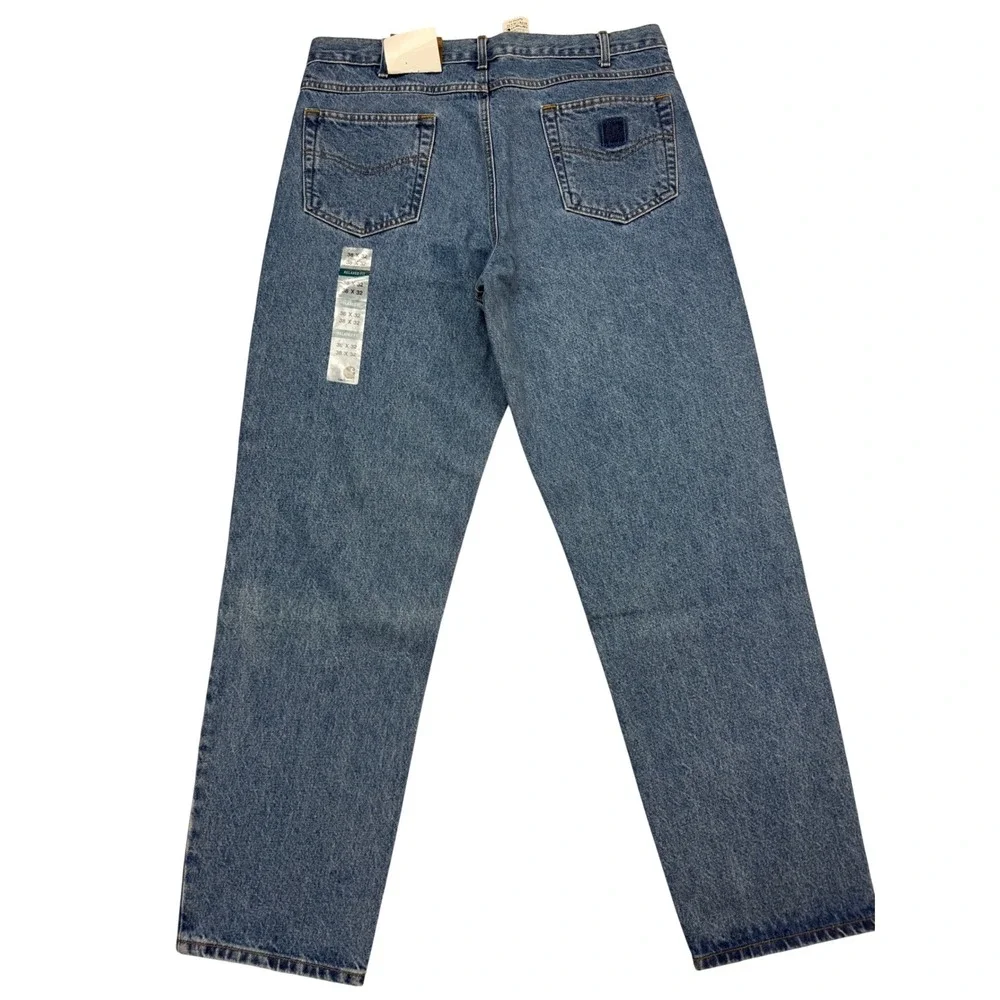 Carhartt B17 STW Jeans Mens 38x32 Blue New Relaxed Fit Tapered Leg Denim